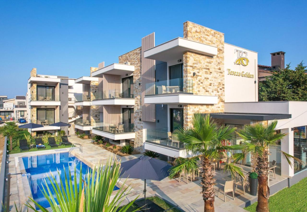 Tereza Golden Aparthotel Chrysi Ammoudia ภายนอก รูปภาพ